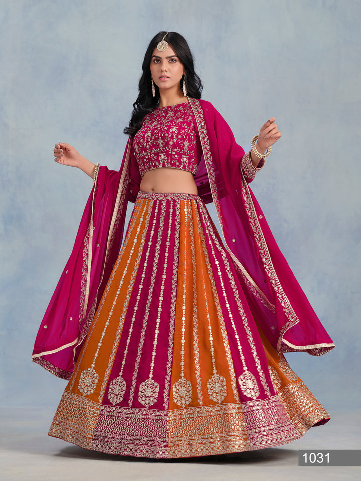 New Georgette Lehenga Choli | Designer Pakistani Bollywood Festive Wear Choli