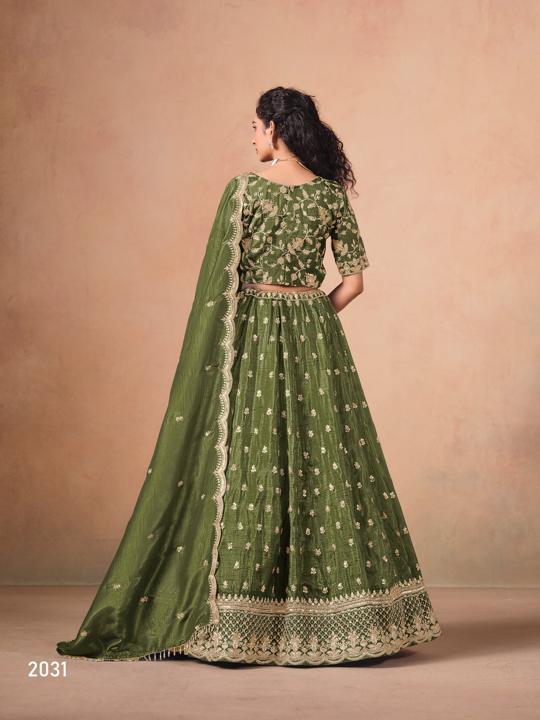 Traditional Embroidered Lehenga Choli with Dupatta Wedding Reception Bridal & Festive Wear Outfit