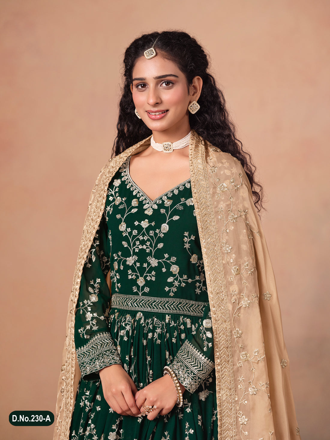 Pakistani Style Bollywood Festive Wear Anarkali Dress | Designer Embroidered Long Gown Outfit for Wedding, Party & Reception