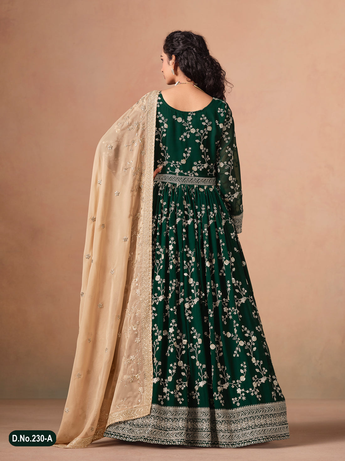 Pakistani Style Bollywood Festive Wear Anarkali Dress | Designer Embroidered Long Gown Outfit for Wedding, Party & Reception