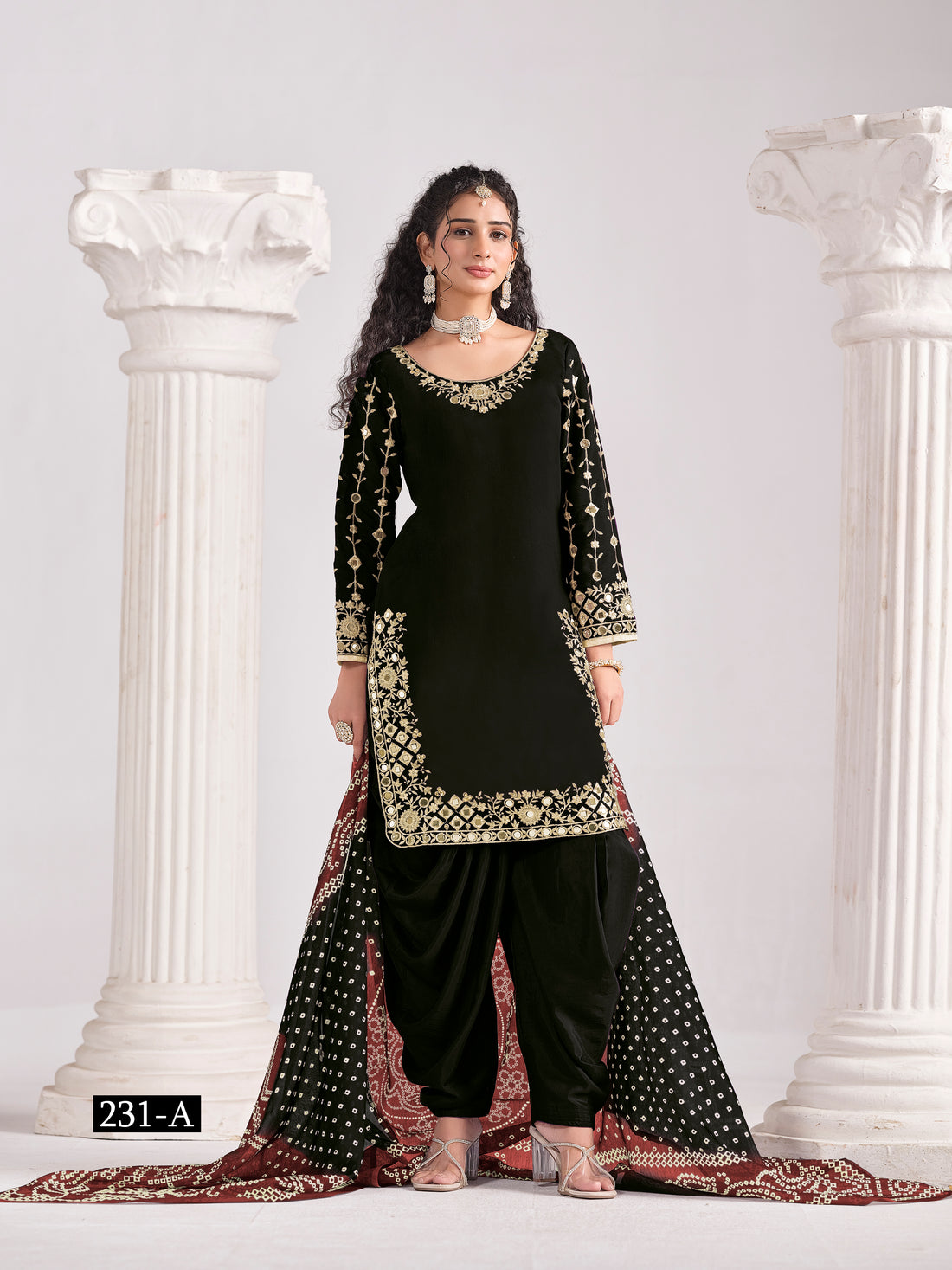 Designer Roman Silk Chanderi Silk Salwar Kameez Party Wear Outfit Bollywood Indian Ethnic Dress for Wedding & Festive Wear