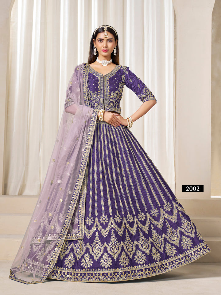 Heavy Work Bridal Lehenga Choli | Art Silk | Pakistani Style Indian Wedding Outfit