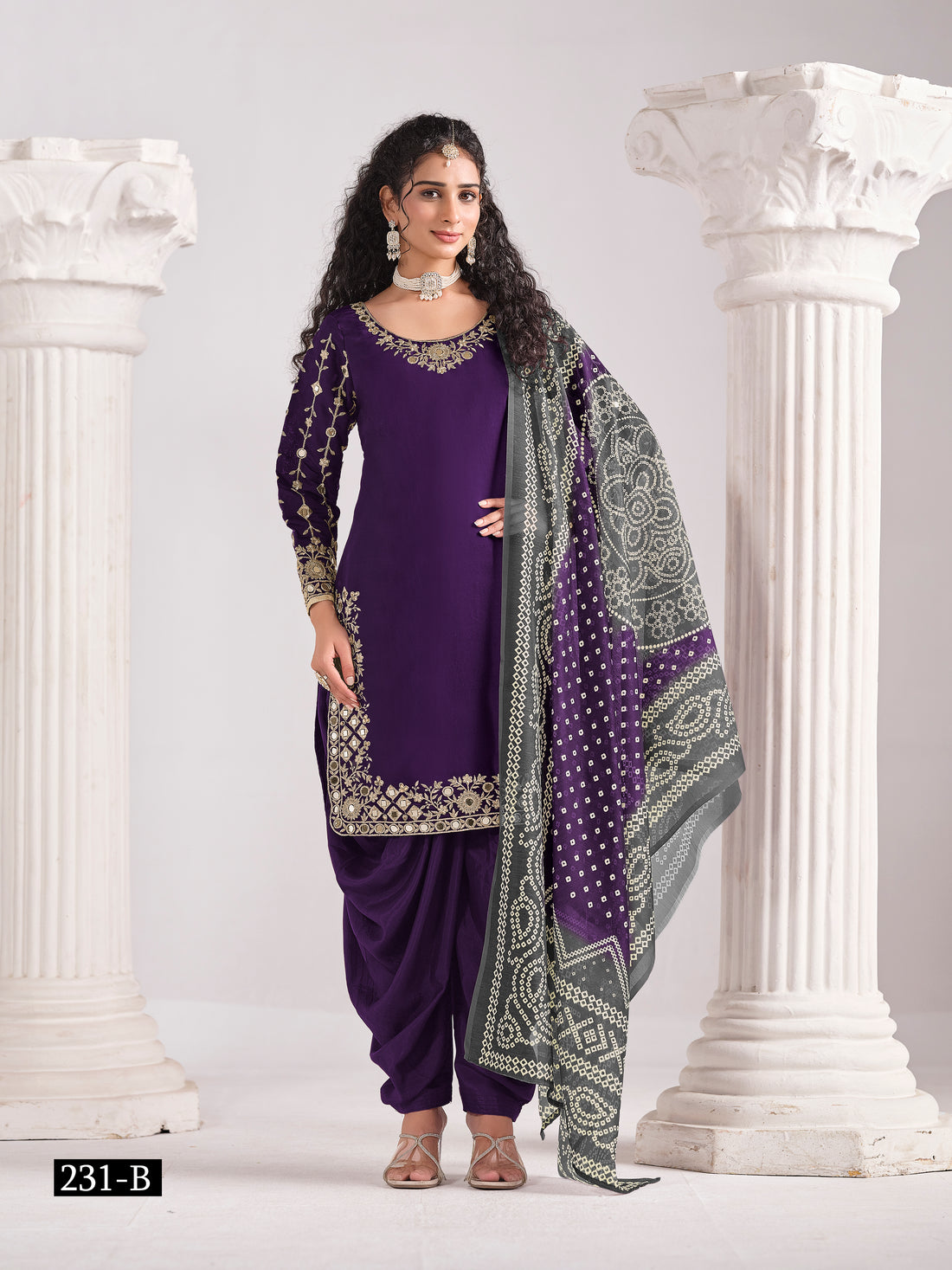 Designer Roman Silk Chanderi Silk Salwar Kameez Party Wear Outfit Bollywood Indian Ethnic Dress for Wedding & Festive Wear