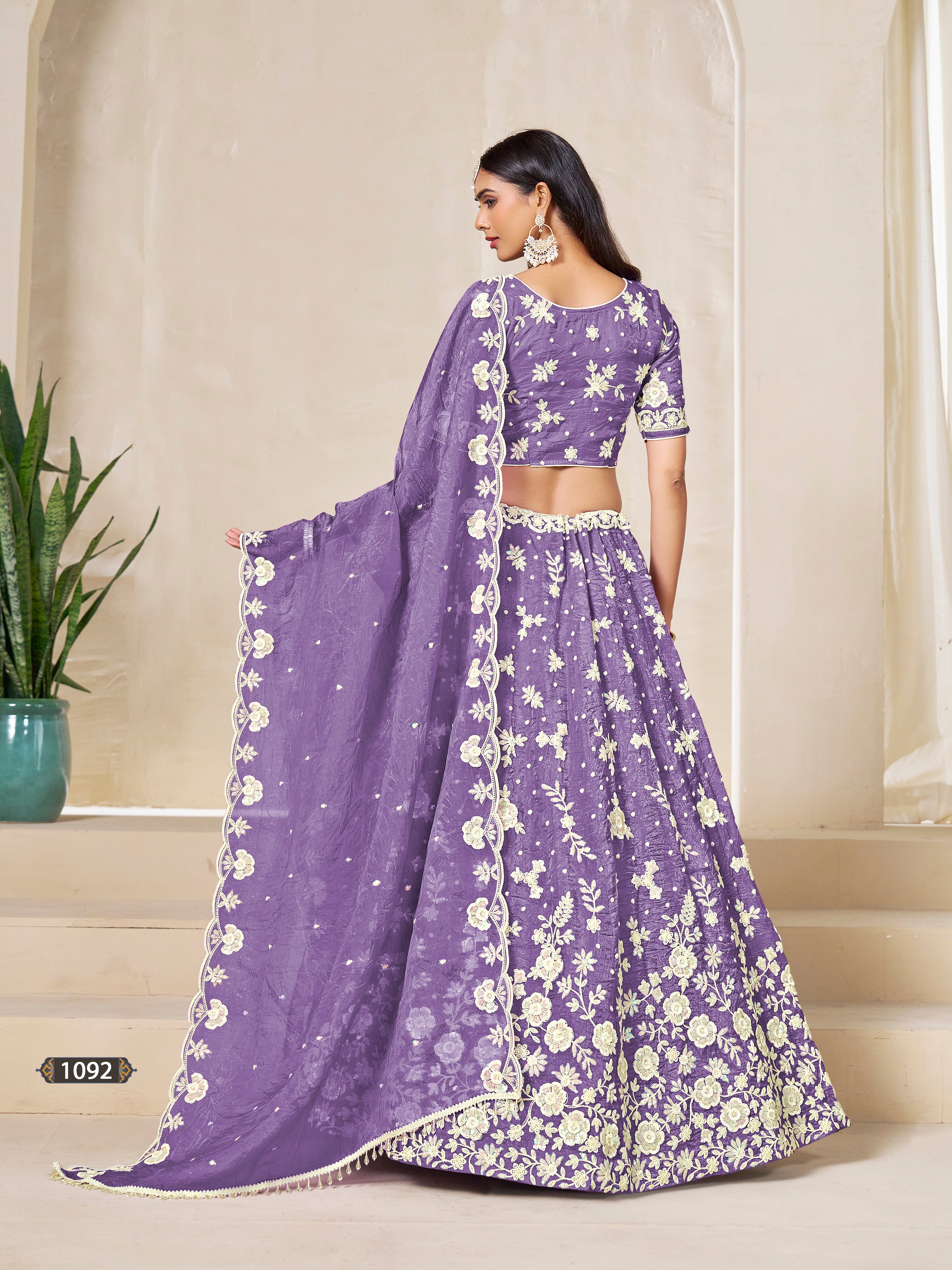 Bridal Wear Lehenga Choli | Heavy Embroidered Wedding Dress | Pakistani Bollywood Outfit