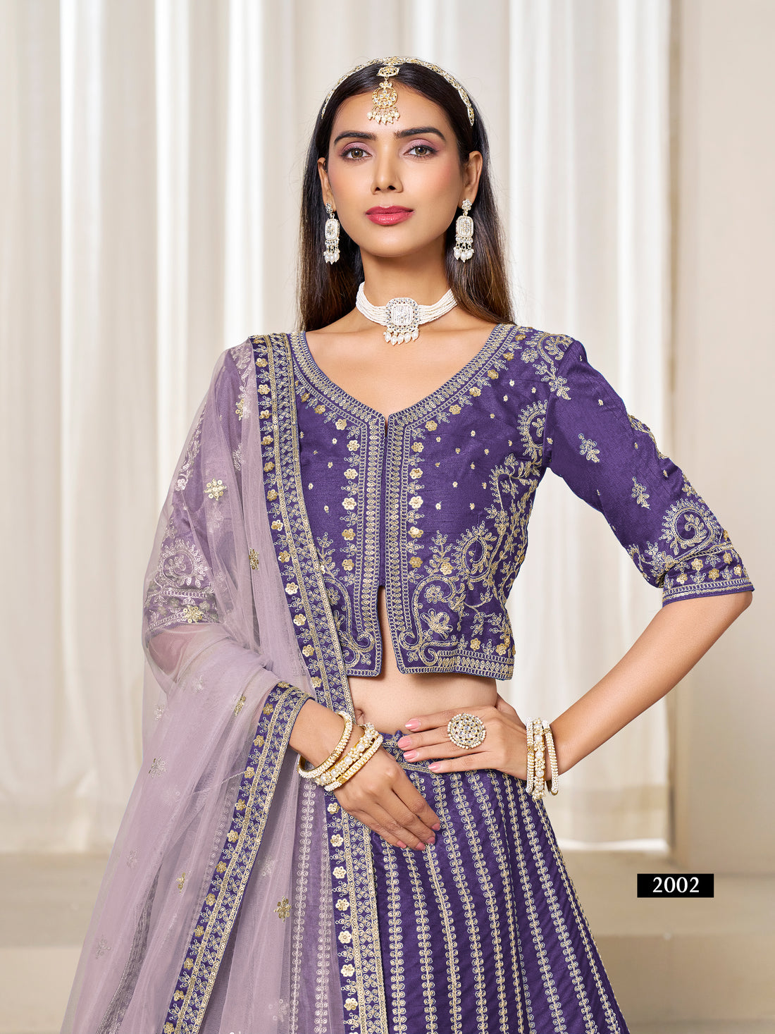 Heavy Work Bridal Lehenga Choli | Art Silk | Pakistani Style Indian Wedding Outfit
