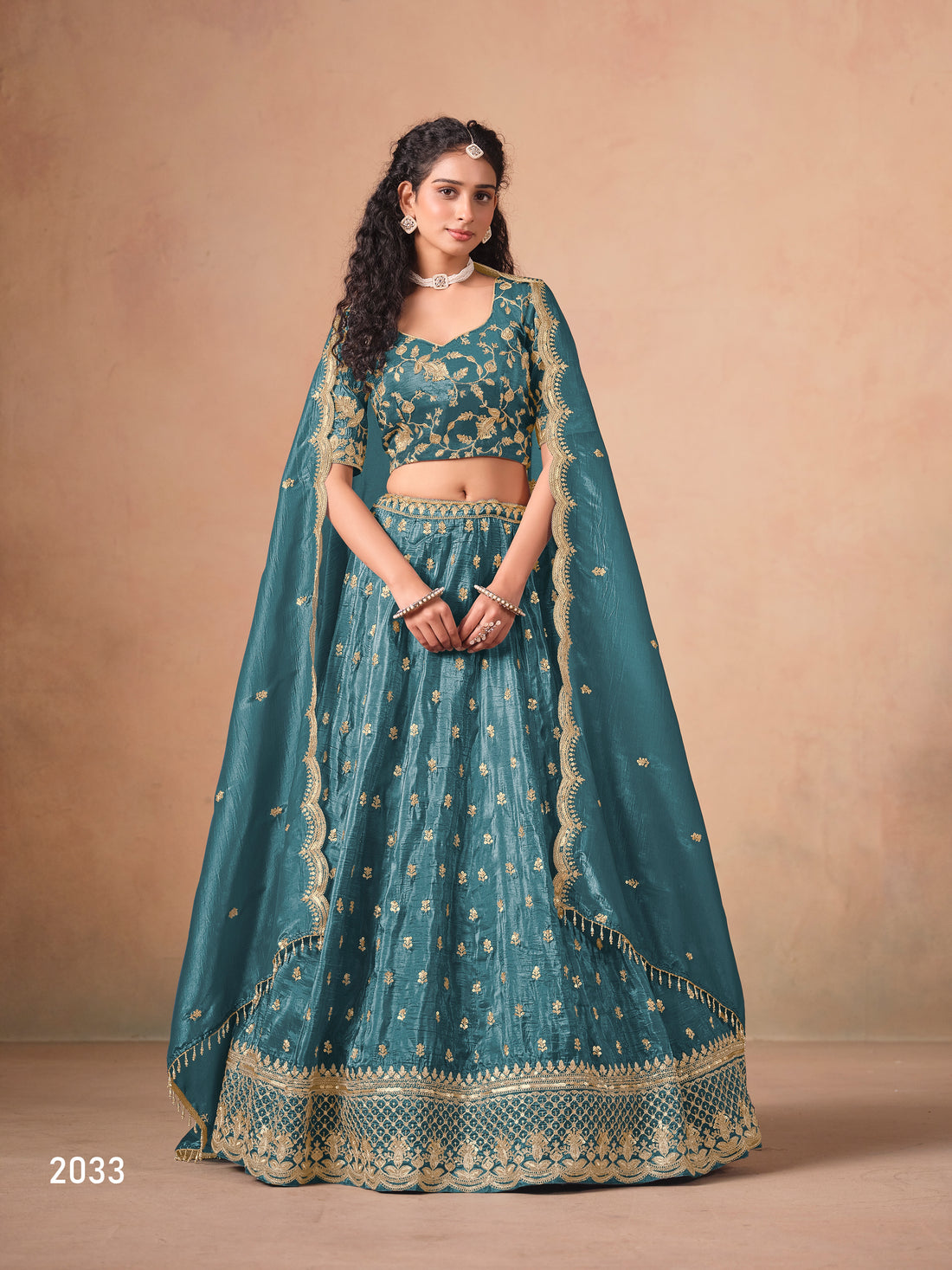 Traditional Embroidered Lehenga Choli with Dupatta Wedding Reception Bridal & Festive Wear Outfit