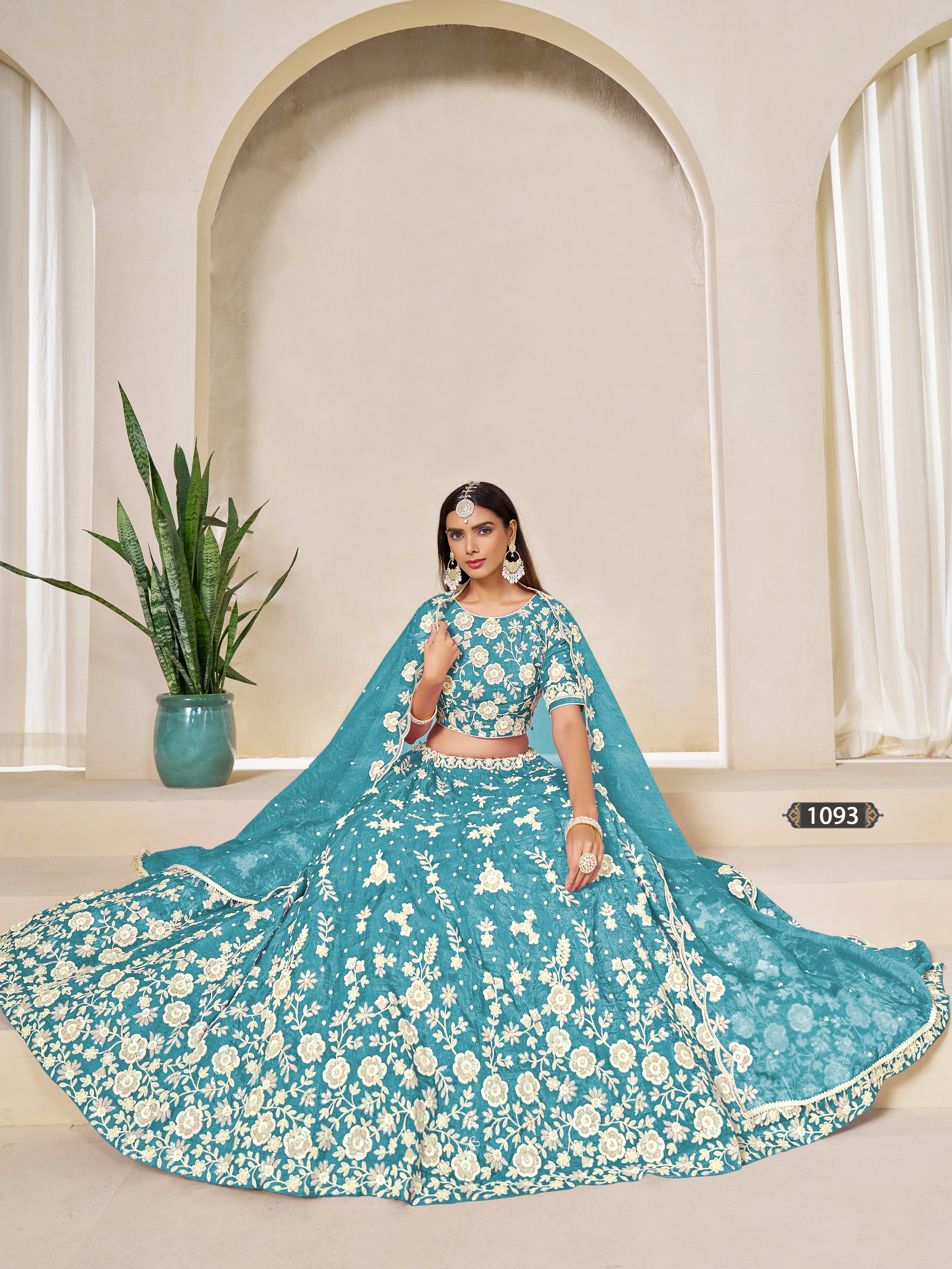 Bridal Wear Lehenga Choli | Heavy Embroidered Wedding Dress | Pakistani Bollywood Outfit