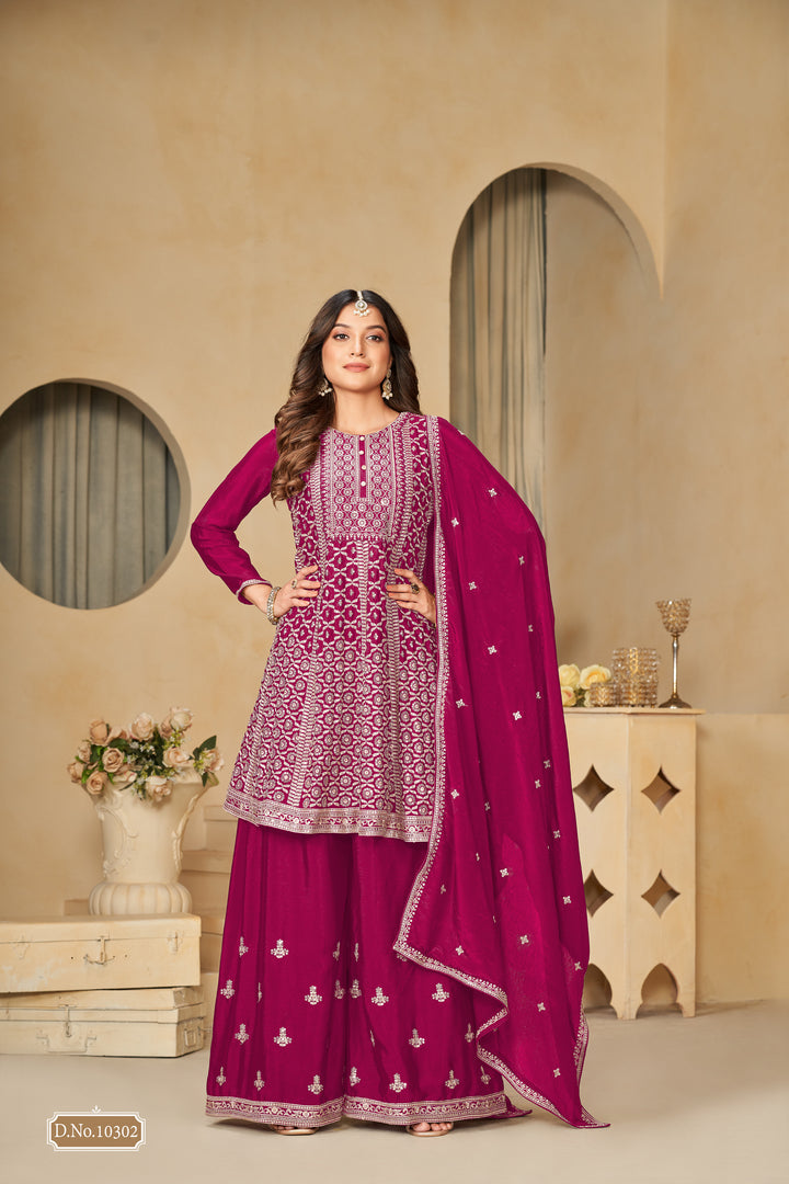 Tunic Type Kurta Sharara With Dupatta Indian Women Dress Wedding & Eid Special