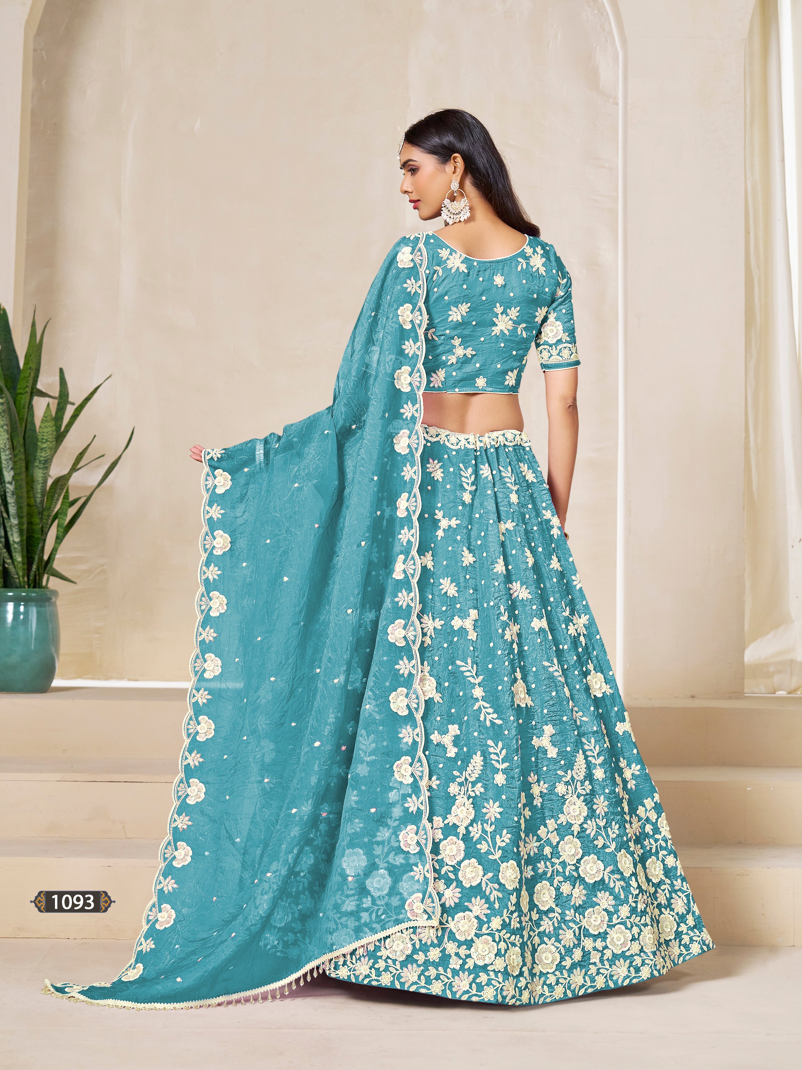 Bridal Wear Lehenga Choli | Heavy Embroidered Wedding Dress | Pakistani Bollywood Outfit