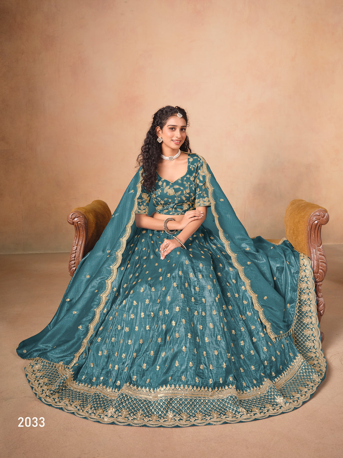 Traditional Embroidered Lehenga Choli with Dupatta Wedding Reception Bridal & Festive Wear Outfit