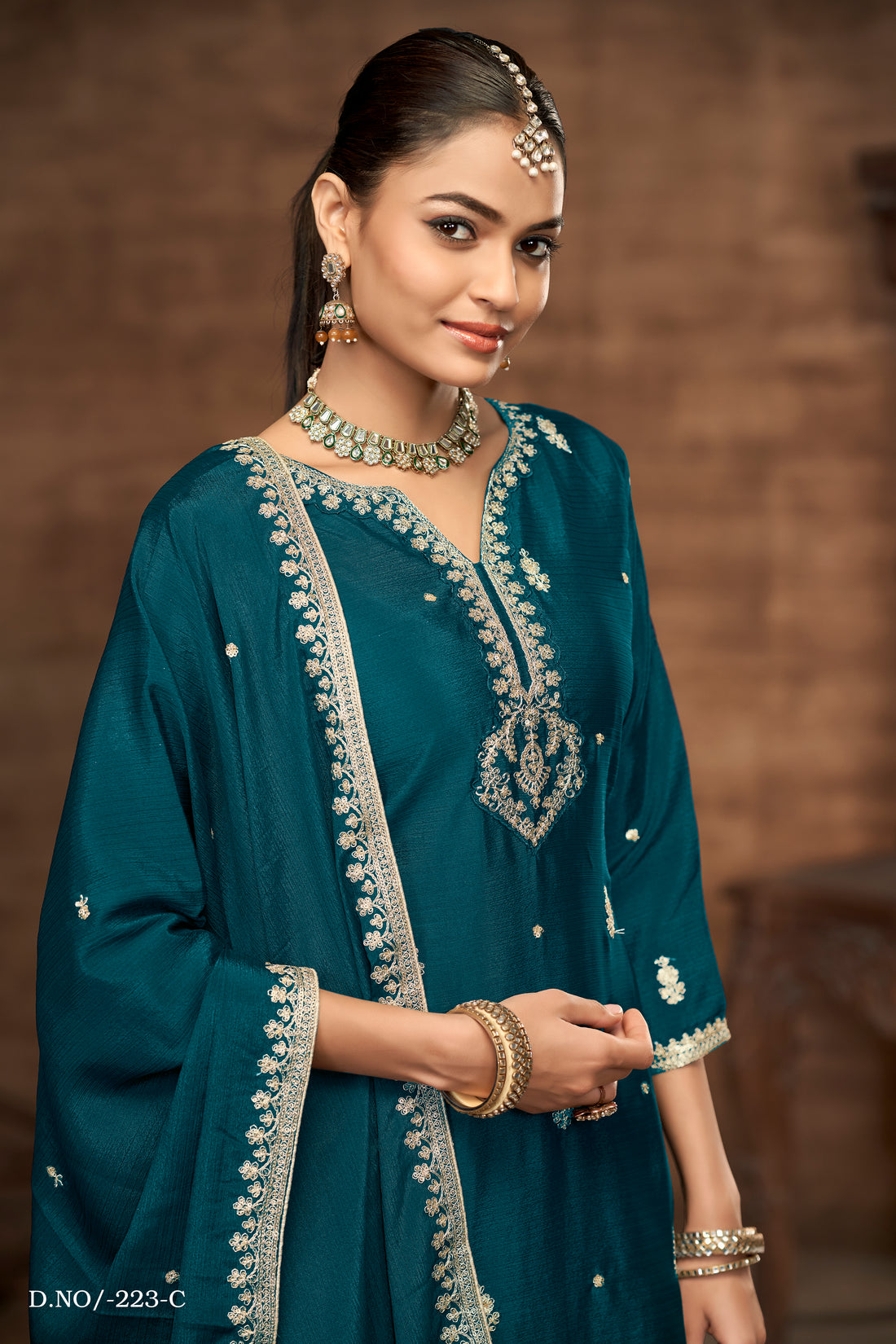Flared Palazzo Pants Pair | Pakistani Style Bollywood Ethnic Bottoms for Women