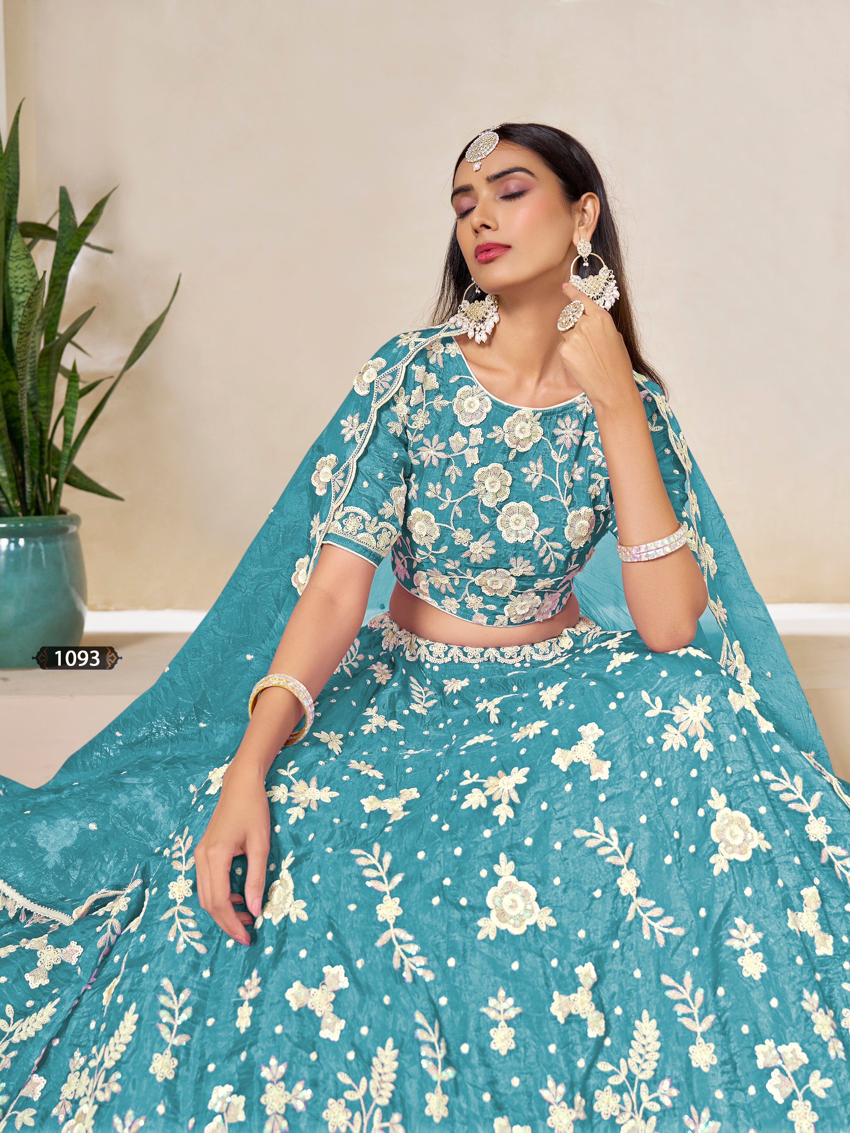 Bridal Wear Lehenga Choli | Heavy Embroidered Wedding Dress | Pakistani Bollywood Outfit