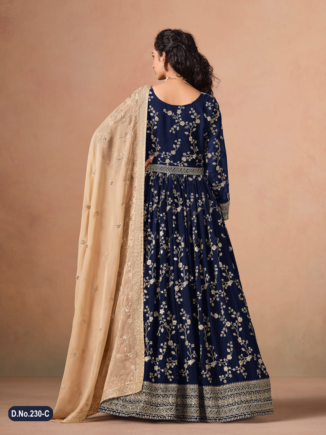 Pakistani Style Bollywood Festive Wear Anarkali Dress | Designer Embroidered Long Gown Outfit for Wedding, Party & Reception