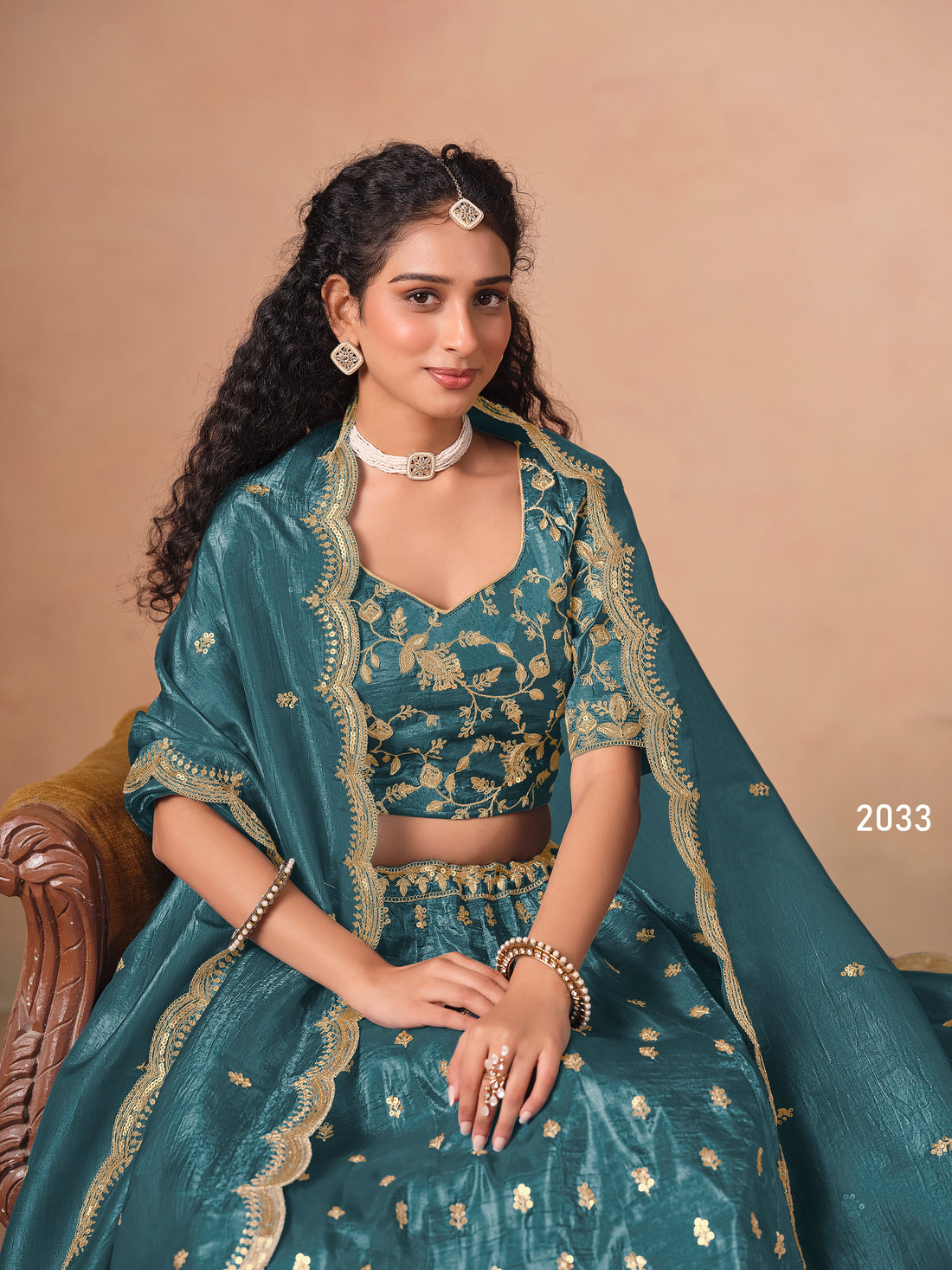 Traditional Embroidered Lehenga Choli with Dupatta Wedding Reception Bridal & Festive Wear Outfit