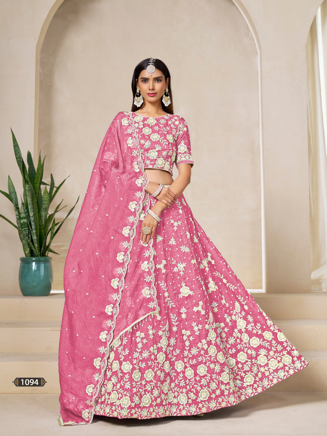 Bridal Wear Lehenga Choli | Heavy Embroidered Wedding Dress | Pakistani Bollywood Outfit