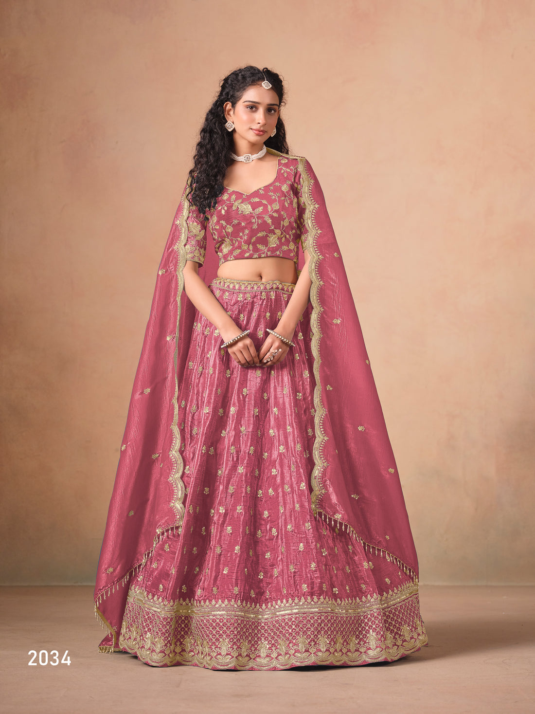 Traditional Embroidered Lehenga Choli with Dupatta Wedding Reception Bridal & Festive Wear Outfit