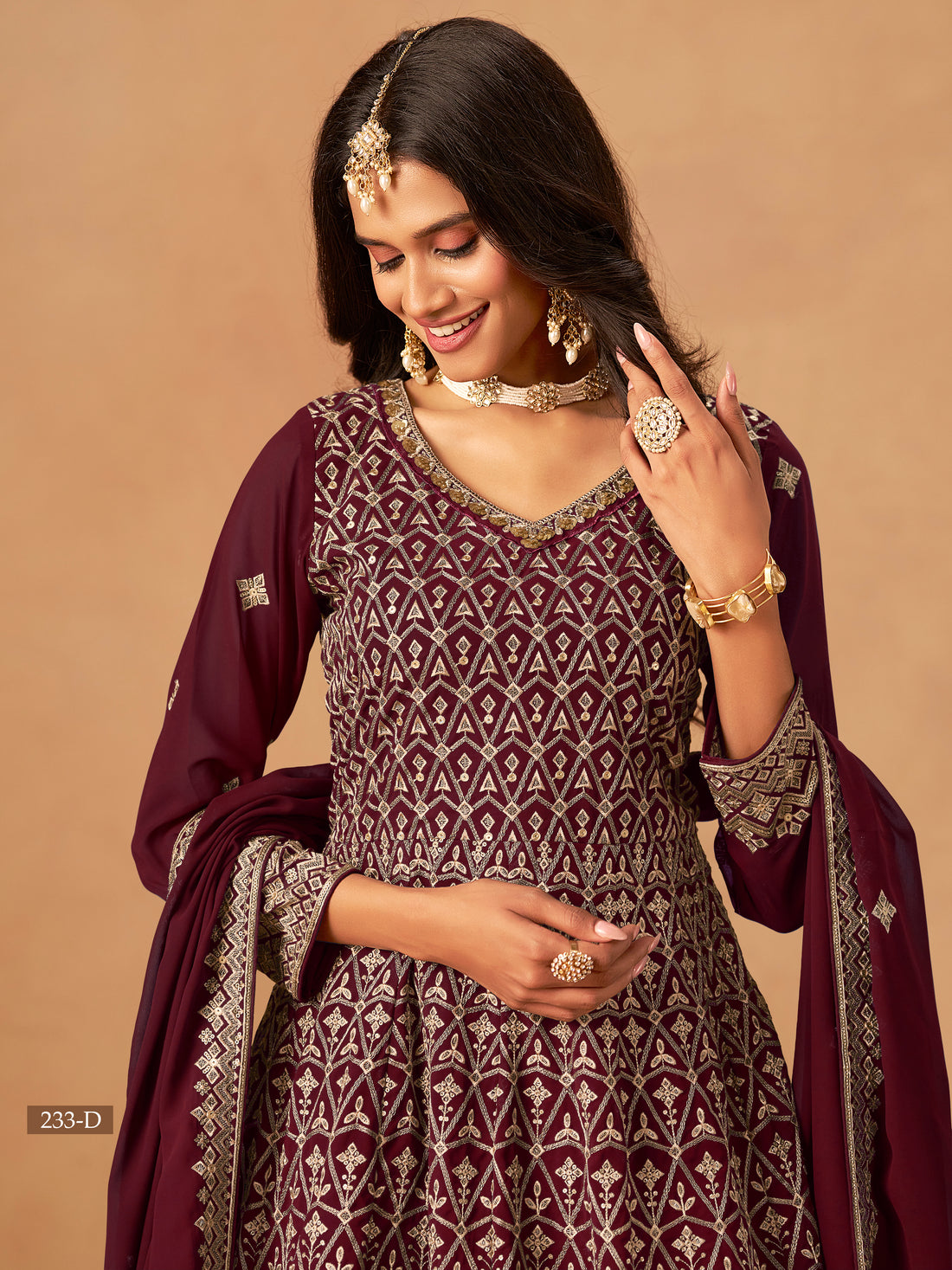 Faux Georgette Sharara Set Indian Pakistani Style Bollywood Festive Wear