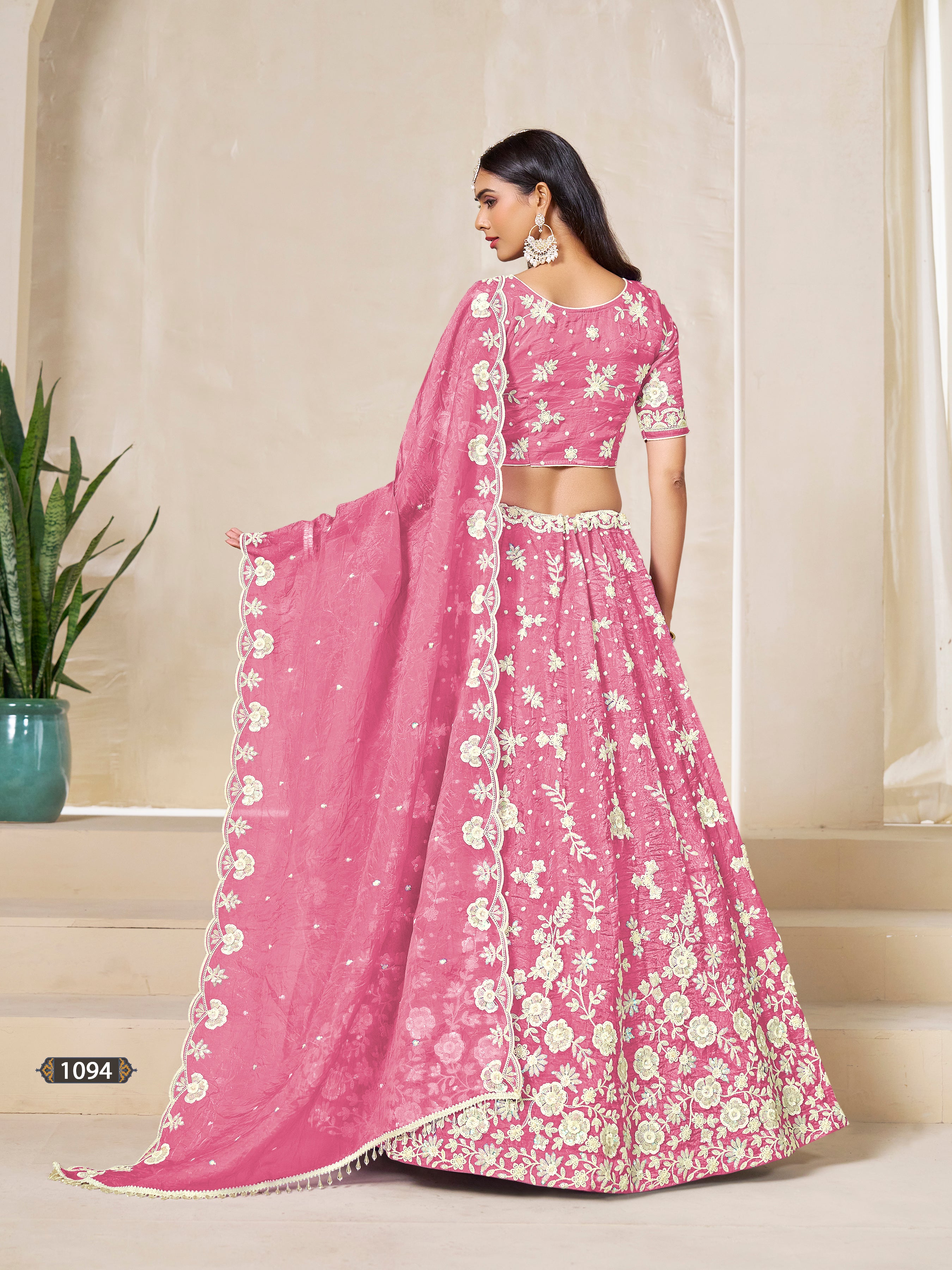 Bridal Wear Lehenga Choli | Heavy Embroidered Wedding Dress | Pakistani Bollywood Outfit