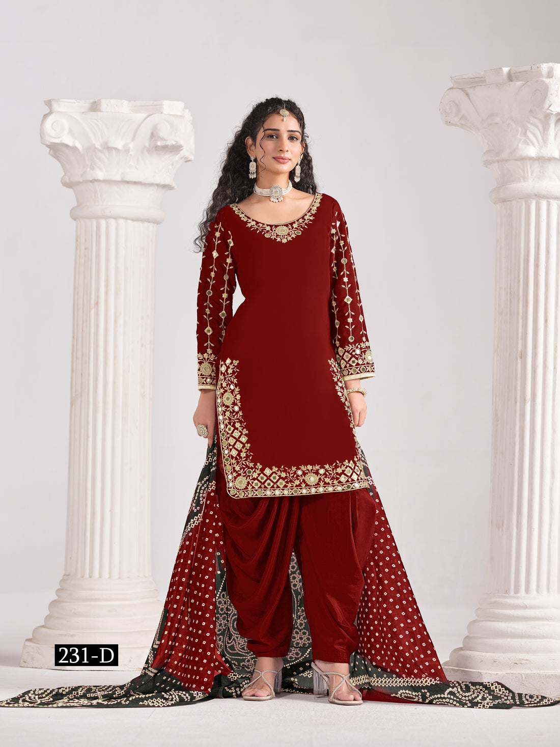 Designer Roman Silk Chanderi Silk Salwar Kameez Party Wear Outfit Bollywood Indian Ethnic Dress for Wedding & Festive Wear
