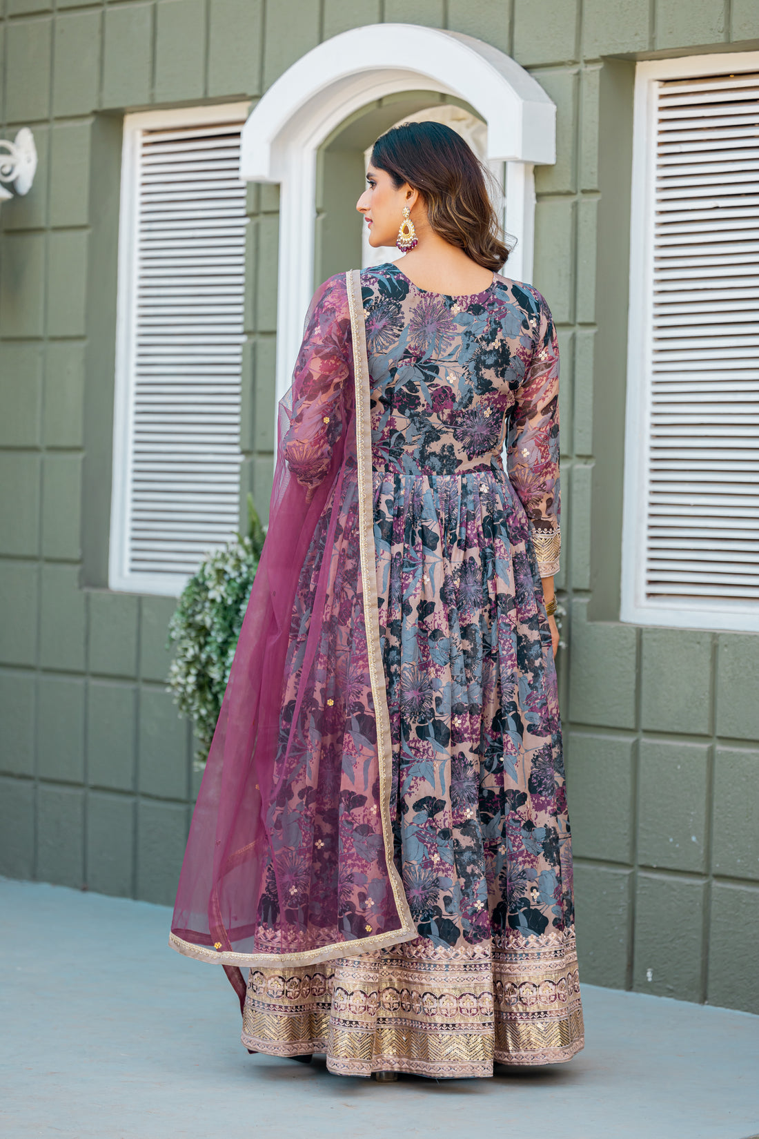 Bollywood Inspired Anarkali Dress with Dupatta – Wedding & Festive Collection