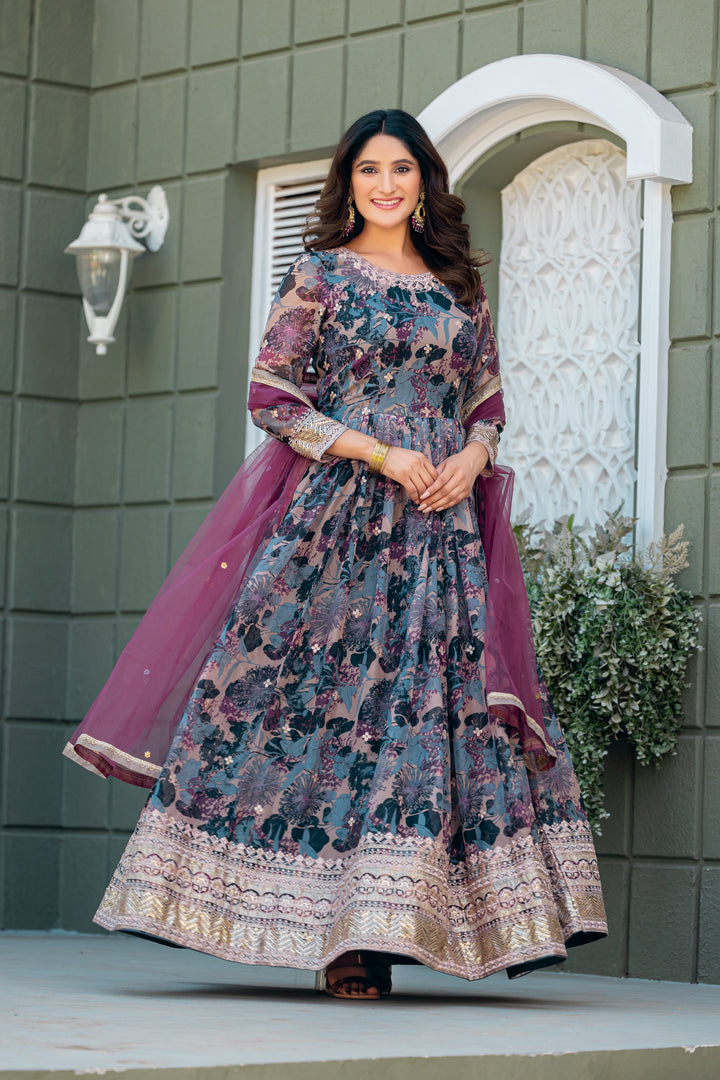Bollywood Inspired Anarkali Dress with Dupatta – Wedding & Festive Collection