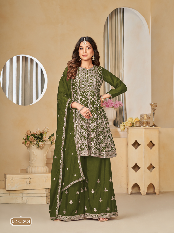 Tunic Type Kurta Sharara With Dupatta Indian Women Dress Wedding & Eid Special