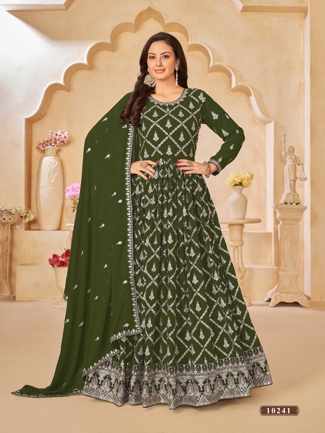 Anarkali Gown Salwar Pakistani Indian Kameez Wedding Party Wear Dress Bollywood