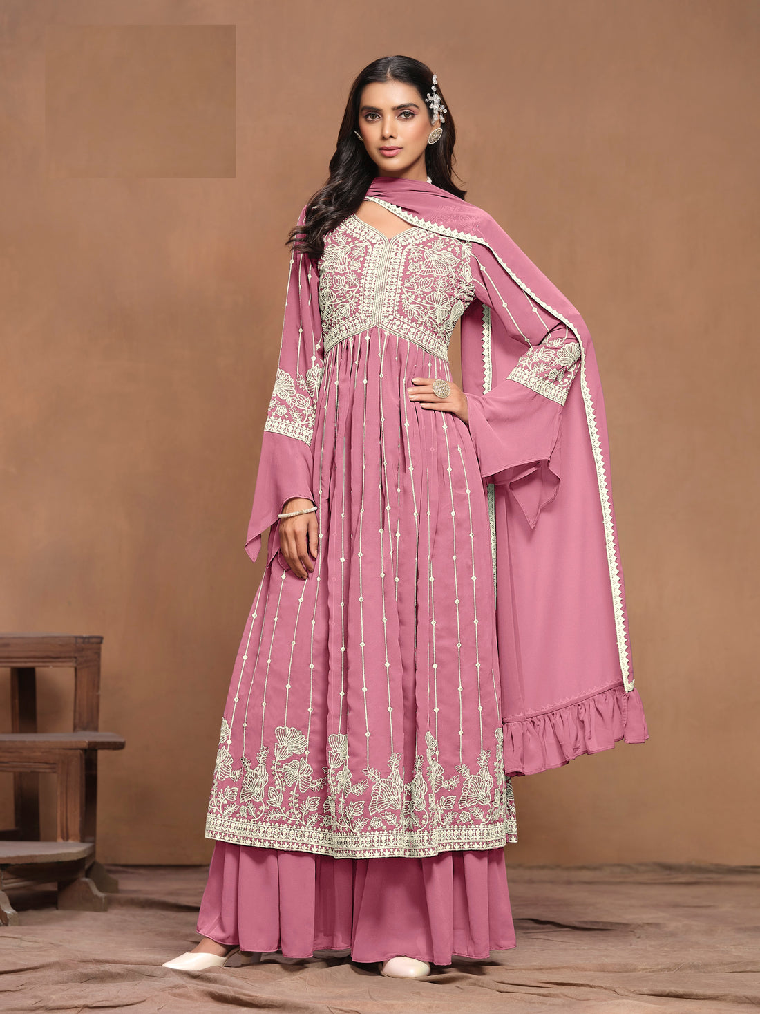 Bollywood Salwar Kameez Indian Wedding Wear 3Pcs Women Suit Indian Sharara Kurtis Dresses