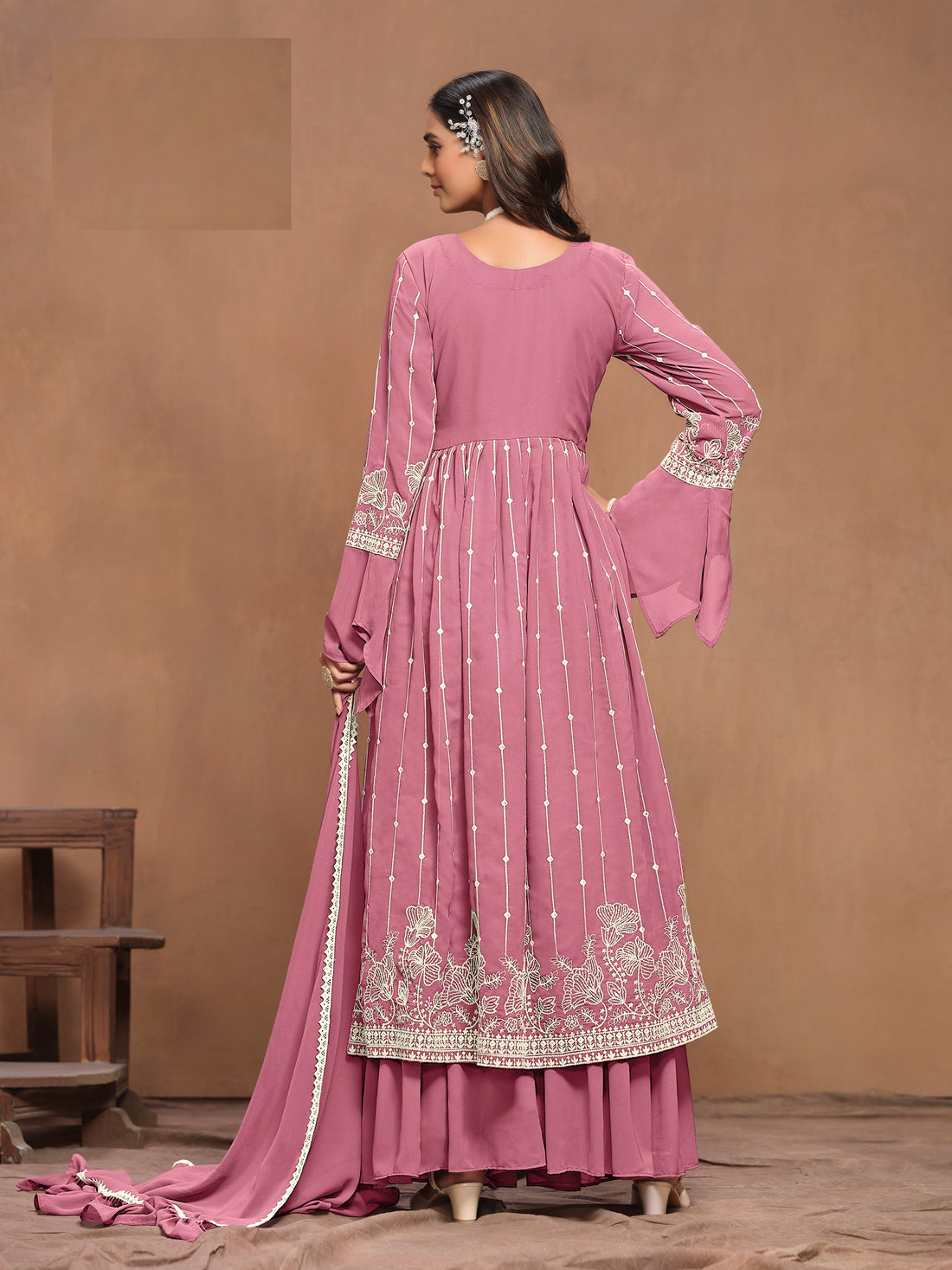 Bollywood Salwar Kameez Indian Wedding Wear 3Pcs Women Suit Indian Sharara Kurtis Dresses