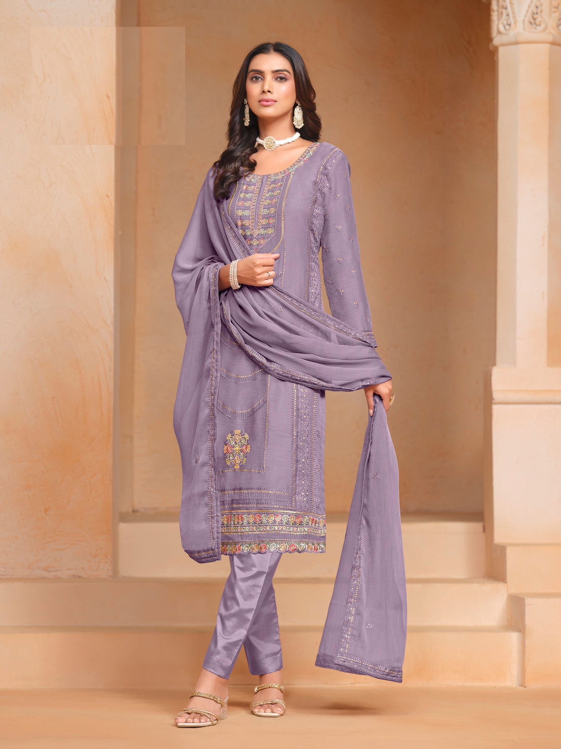 Pakistani heavy Embroidered Salwar Kameez Designer Straight Kurta Kurti Dupatta