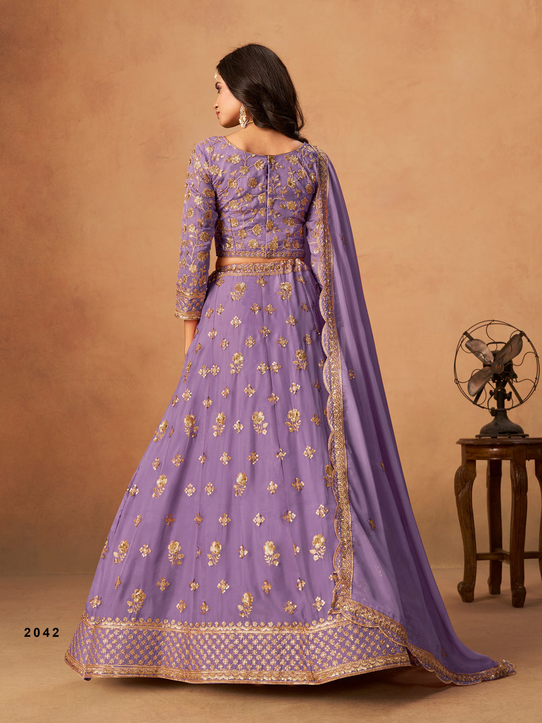 Elegant Embroidered Lehenga Choli with Dupatta – Wedding Reception & Festive Wear Outfit