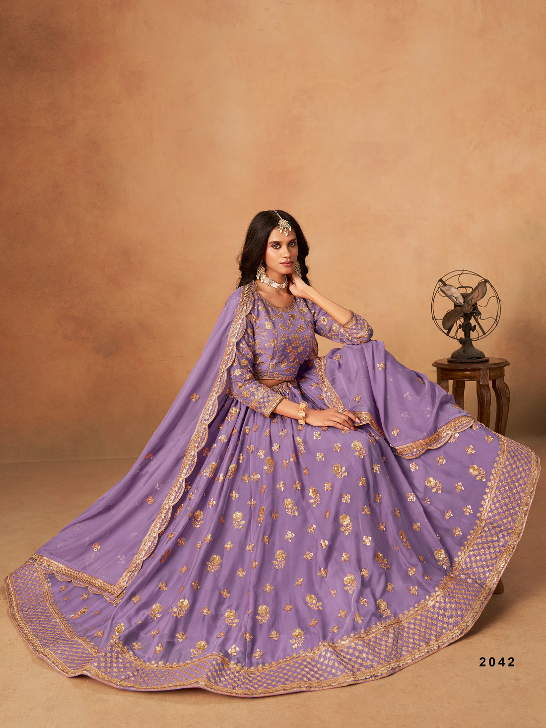 Elegant Embroidered Lehenga Choli with Dupatta – Wedding Reception & Festive Wear Outfit