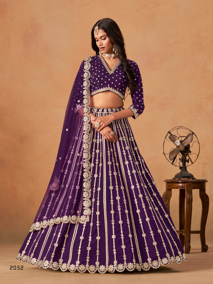 Ethnic Art Silk Lehenga Choli Bridal Party Pakistani Style Bollywood Festive Wear Outfit