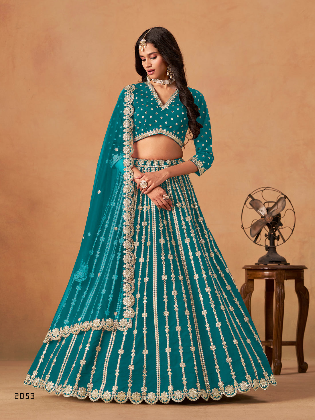 Ethnic Art Silk Lehenga Choli Bridal Party Pakistani Style Bollywood Festive Wear Outfit
