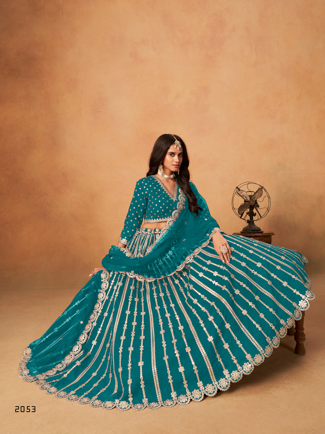 Ethnic Art Silk Lehenga Choli Bridal Party Pakistani Style Bollywood Festive Wear Outfit