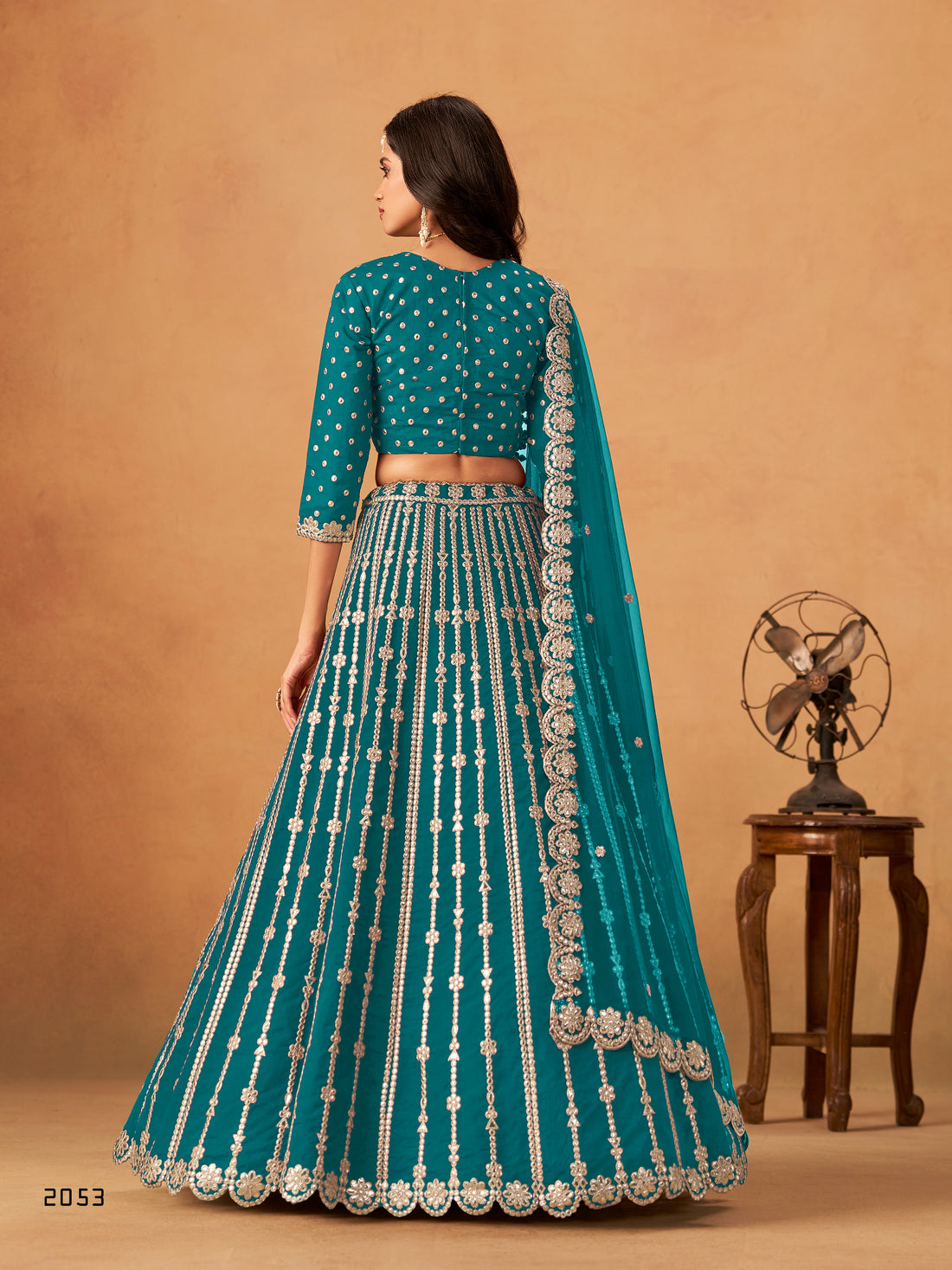 Ethnic Art Silk Lehenga Choli Bridal Party Pakistani Style Bollywood Festive Wear Outfit