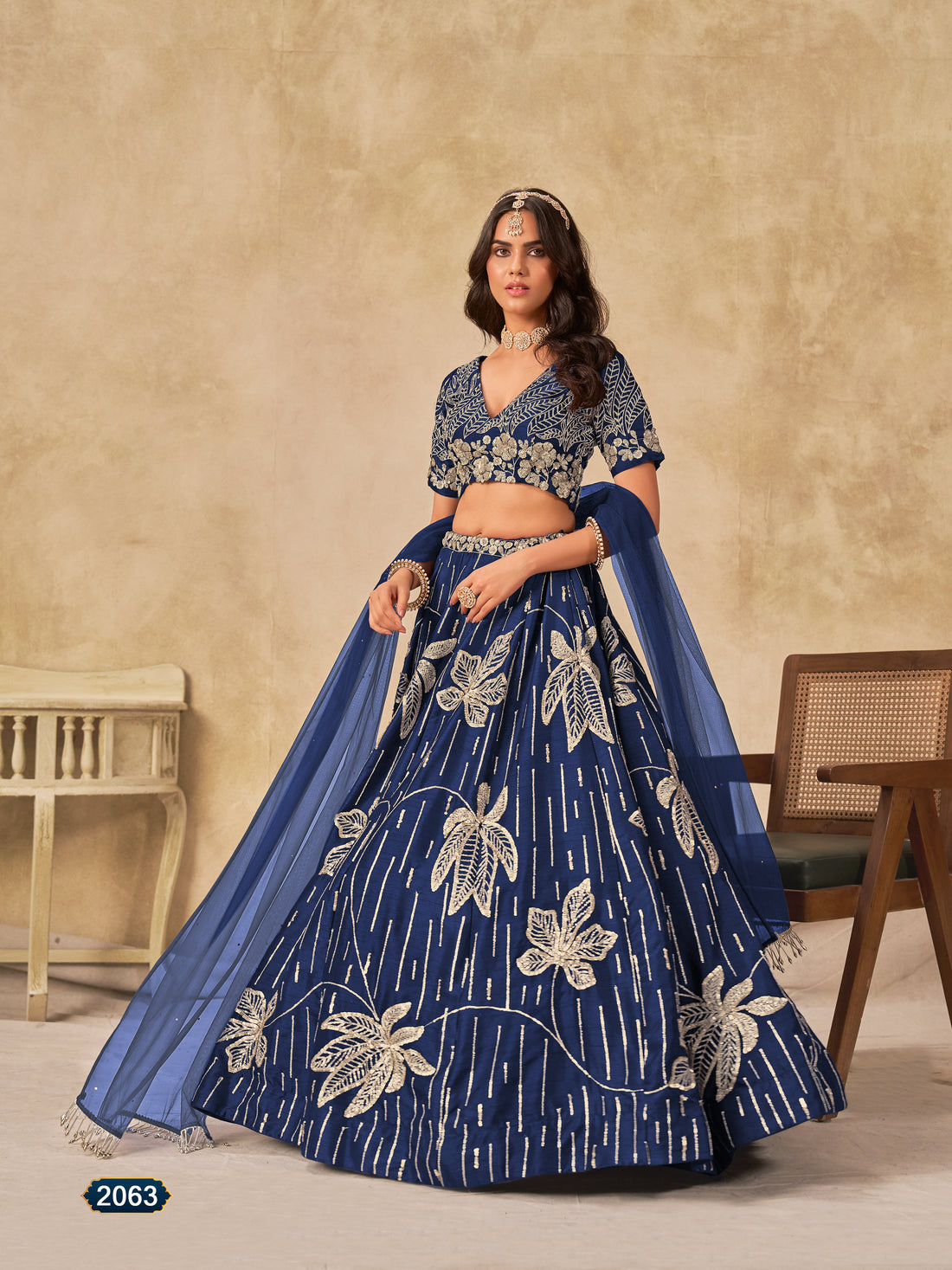 Stylish Pakistani Style Bollywood Festive Wear Art Silk Lehenga Choli  Designer Embroidered Ethnic Dress