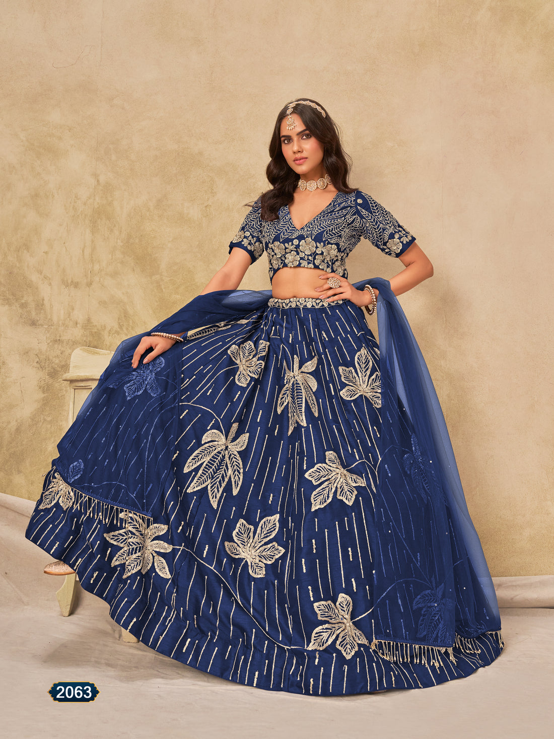 Stylish Pakistani Style Bollywood Festive Wear Art Silk Lehenga Choli  Designer Embroidered Ethnic Dress