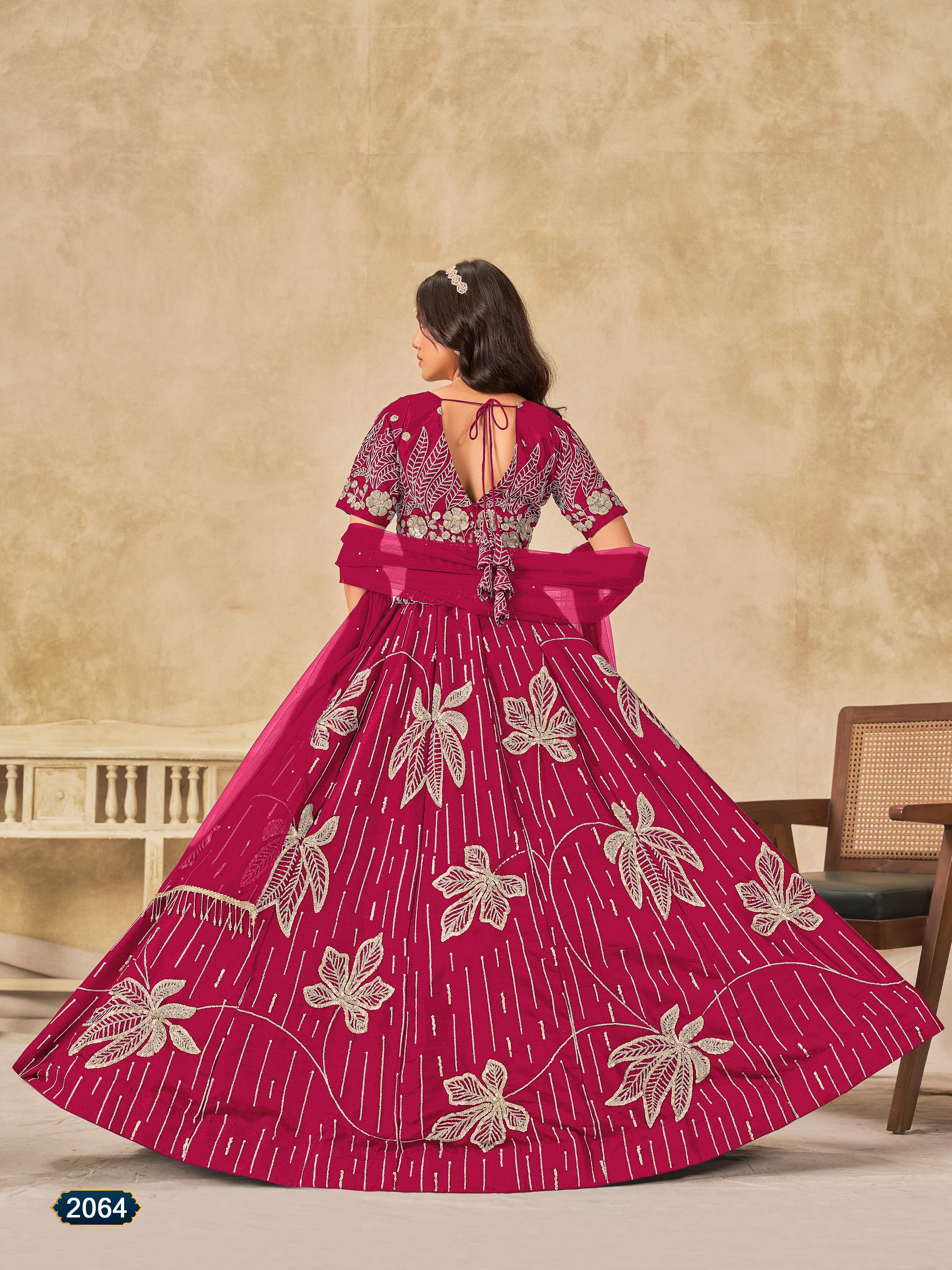 Stylish Pakistani Style Bollywood Festive Wear Art Silk Lehenga Choli  Designer Embroidered Ethnic Dress