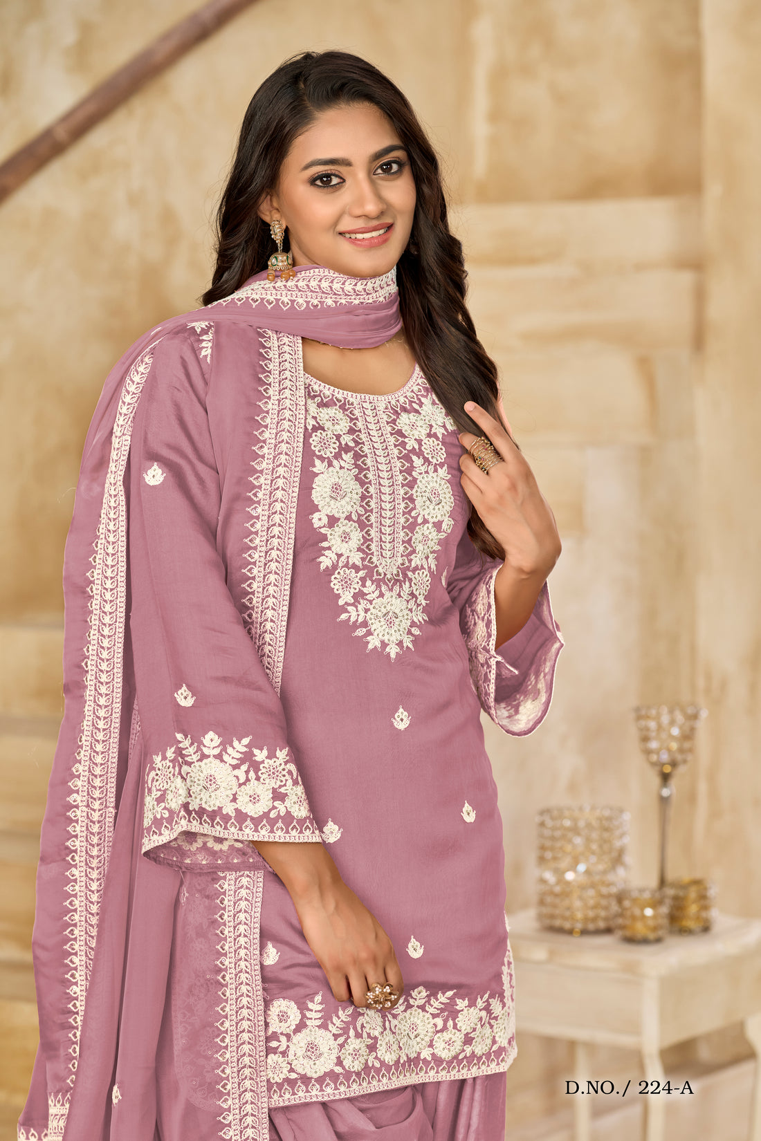 Trendy Punjabi Patiala Suit Bollywood Stylish Short Kurti & Flared Salwar