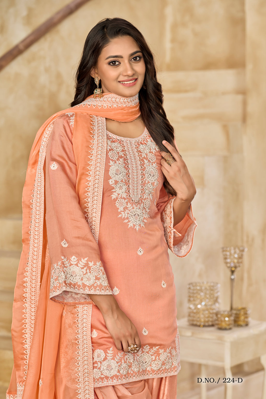 Trendy Punjabi Patiala Suit Bollywood Stylish Short Kurti & Flared Salwar