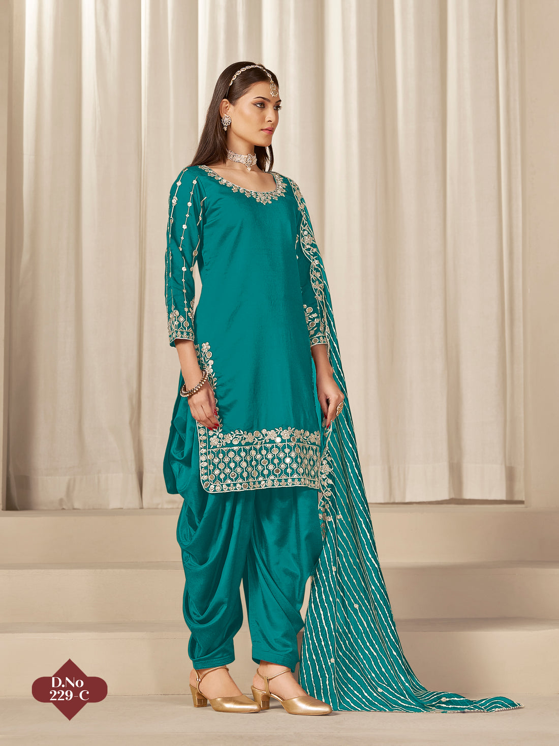 Designer Embroidered Salwar Kameez Set | Patiala Suit for Women | Elegant Indian Ethnic Dress for Festive Wear