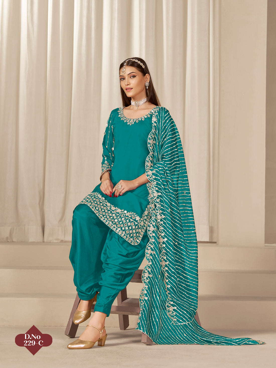 Designer Embroidered Salwar Kameez Set | Patiala Suit for Women | Elegant Indian Ethnic Dress for Festive Wear