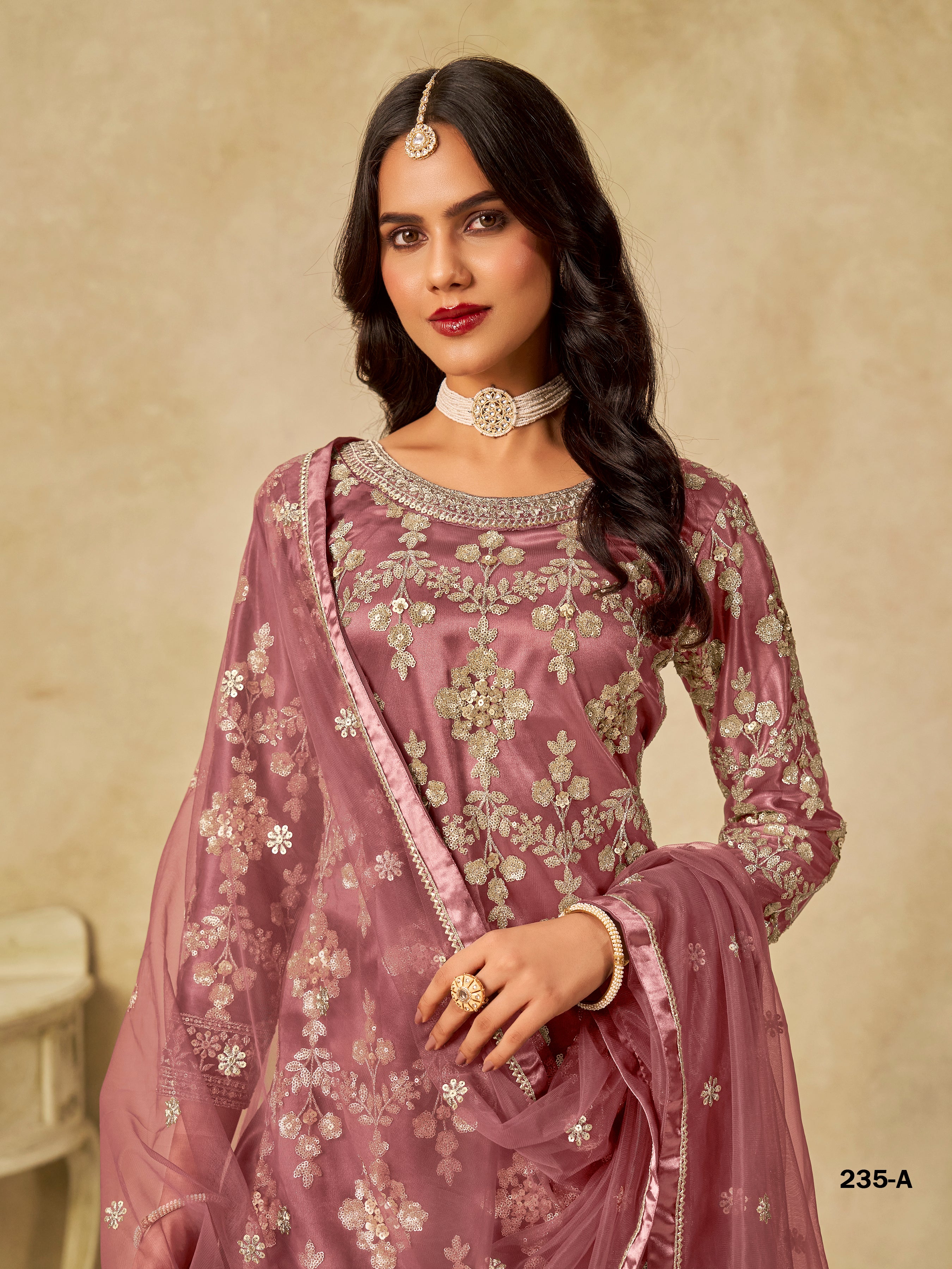 Traditional Soft Net Sharara Salwar Kameez Indian Festive & Wedding Guest Wear Outfit with Dupatta