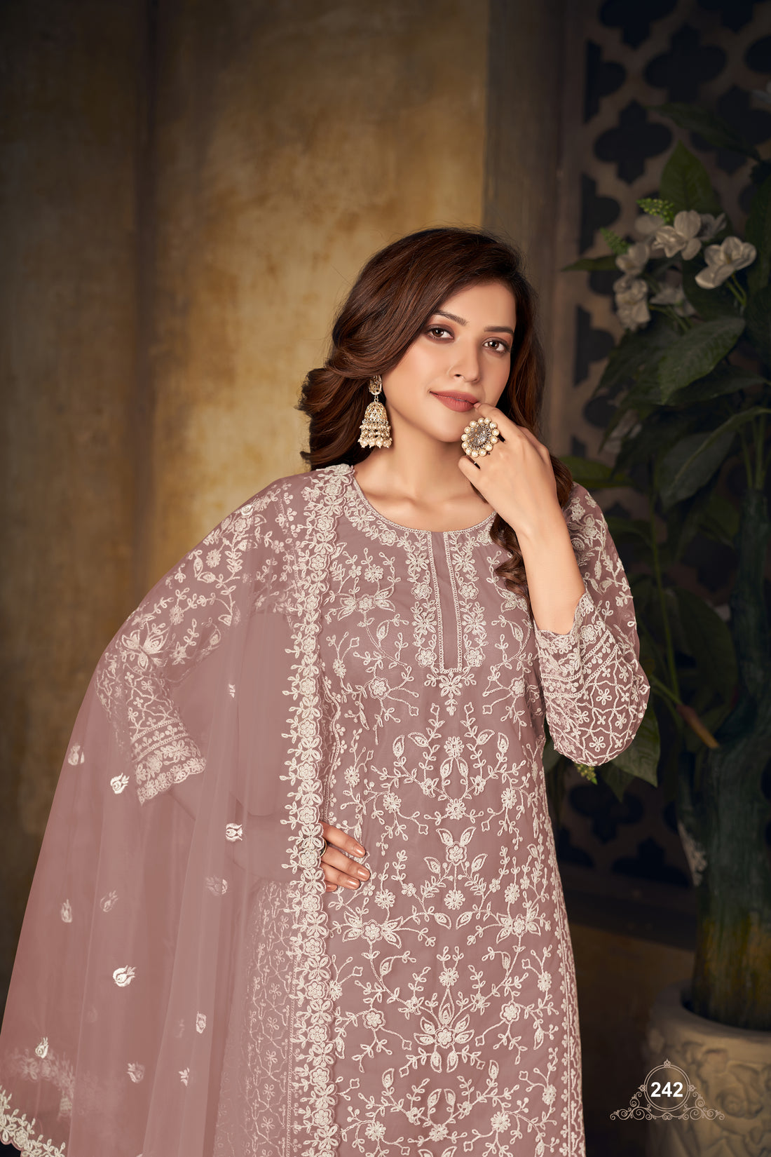 Indian Beautiful Salwar Kameez Dresses Pakistani Style Heavy Worked Plazzo Suits