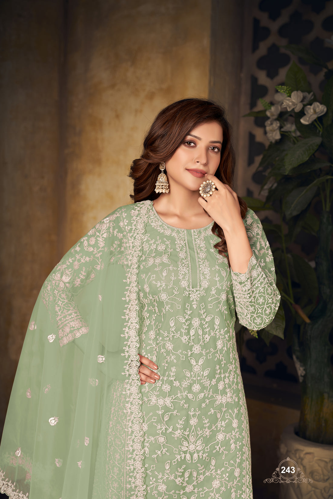 Indian Beautiful Salwar Kameez Dresses Pakistani Style Heavy Worked Plazzo Suits