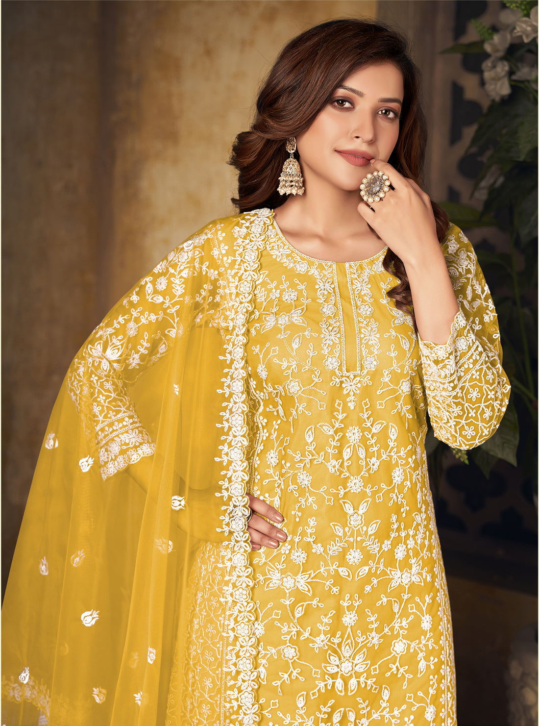 Indian Diwali Party Wear Dresses For Women Ready made Salwar Kameez Palazzo Set