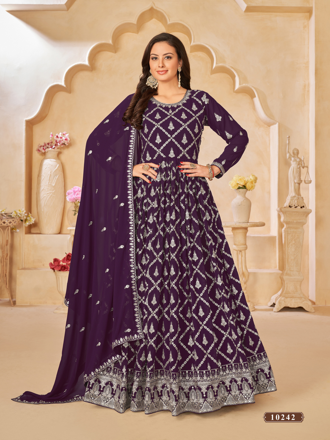 Anarkali Gown Salwar Pakistani Indian Kameez Wedding Party Wear Dress Bollywood