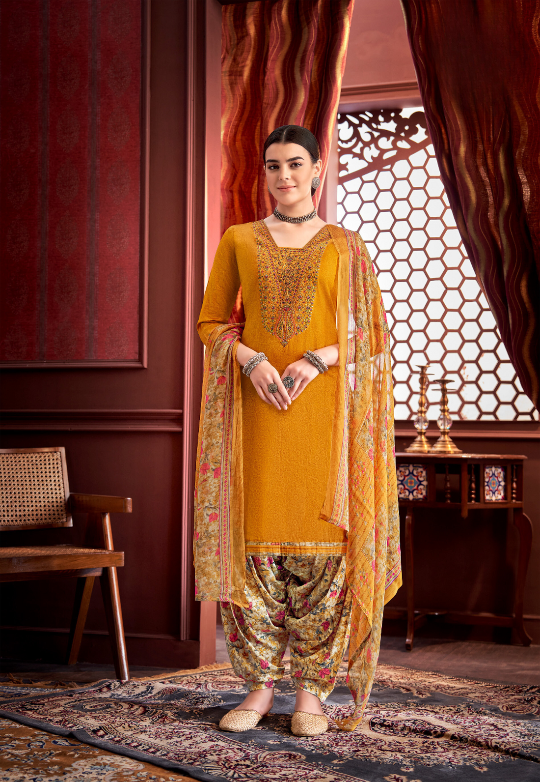 Elegant Ethnic Women's Wear Plazzo Dresses Indian Pakistani Salwar Kameez Suits