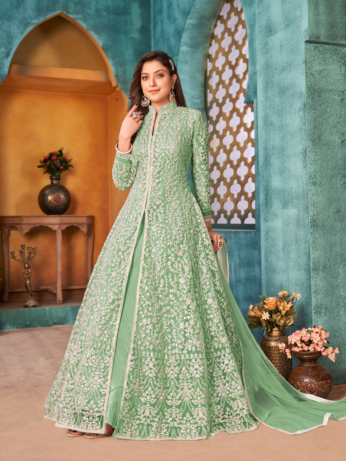 Bollywood Shalwar Kameez Party Wear Gown Dress Anarkali Pakistani Indian Wedding